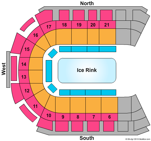 The SSE Arena - Belfast Dancing On Ice Seating Chart